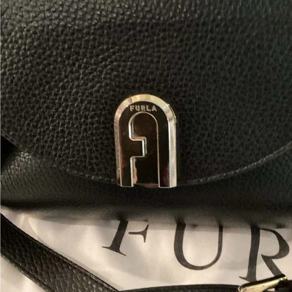 FURLA Black Leather Bag - Picture 8 of 12